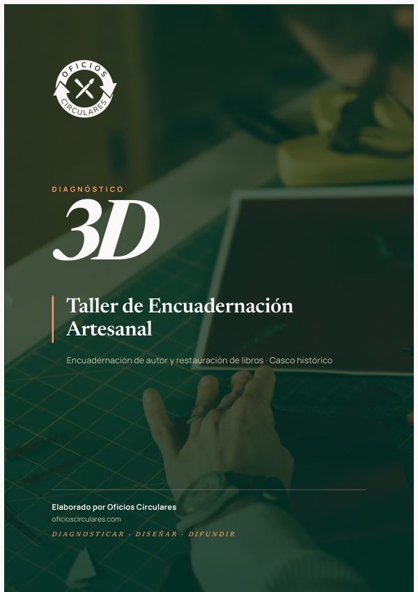 Portada del ejemplo de Diagnóstico 3D para encuadernación artesanal