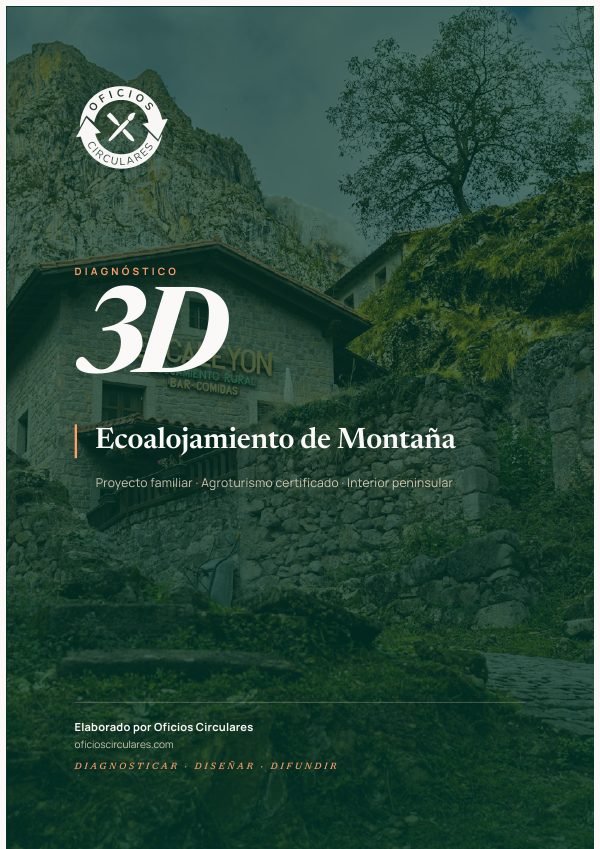 Portada del ejemplo de Diagnóstico 3D para turismo rural sostenible