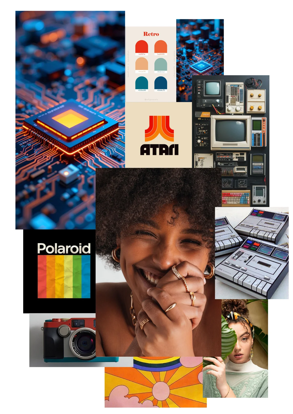 Moodboard y paleta de colores del proyecto E-WEAR